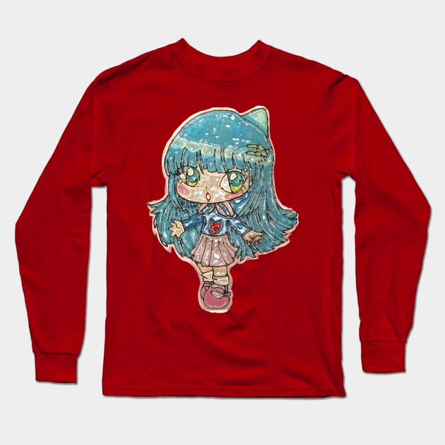 Mia!! Long Sleeve T-Shirt by GeoffreyGwin